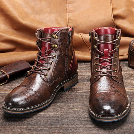 Men's Classic Boots with Cushioned Insoles