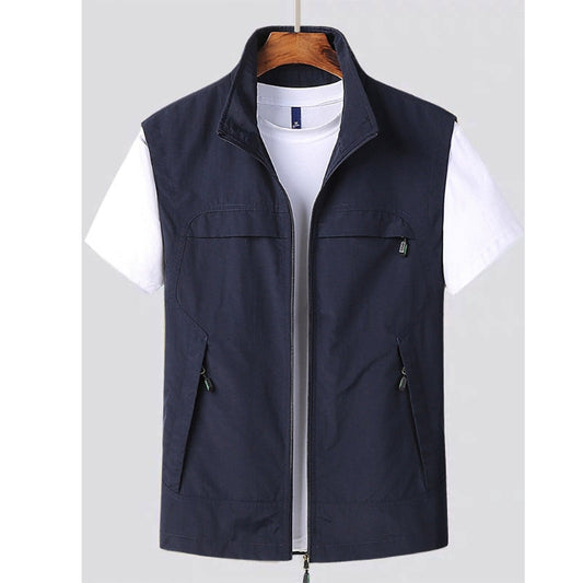 Men's Modern Vest with Sleeveless Design